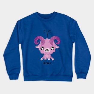 Aries Zodiac Sign Cute Crewneck Sweatshirt